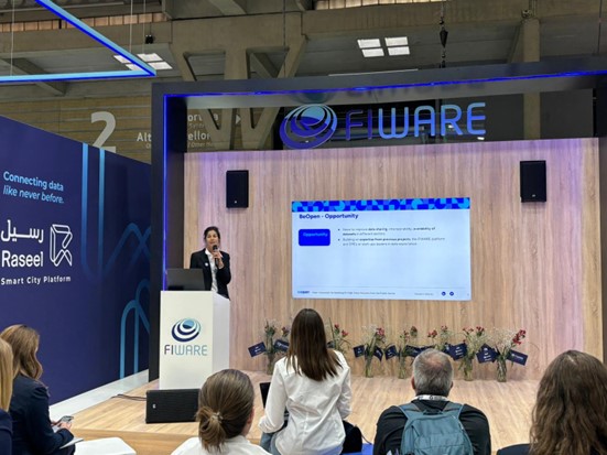 BeOpen presentation at FIWARE booth at SCEWC